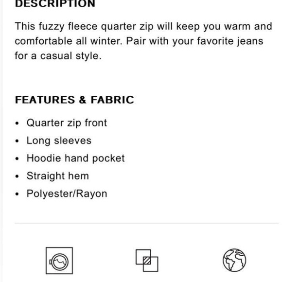 Express Men’s Toffee Brown Fleece Quarter Zip Jacket NWT - Picture 3 of 9